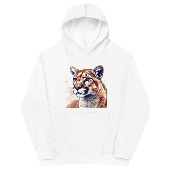 Kids fleece hoodie with lion