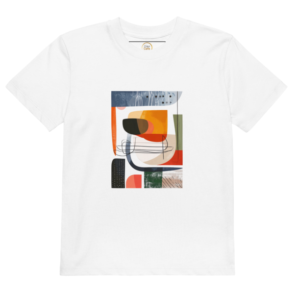 Organic cotton kids t-shirt abstract geometric design