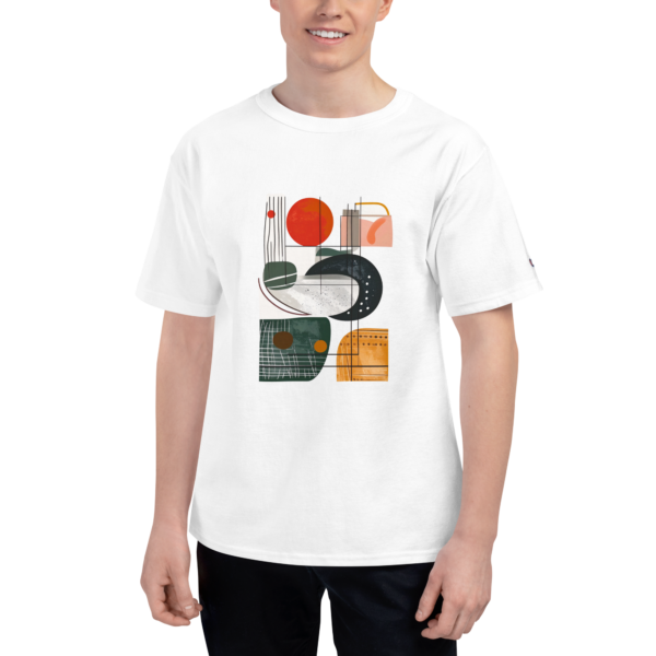 Men's Champion T-Shirt Abstract Sports Themed