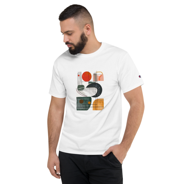 Men's Champion T-Shirt Abstract Sports Themed