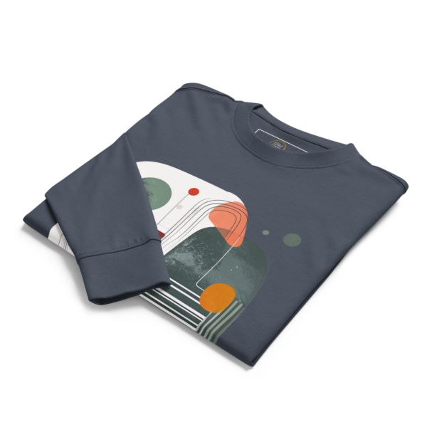 Abstract men's heavyweight long sleeve t-shirt
