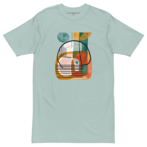 Men’s premium heavyweight abstract design tee
