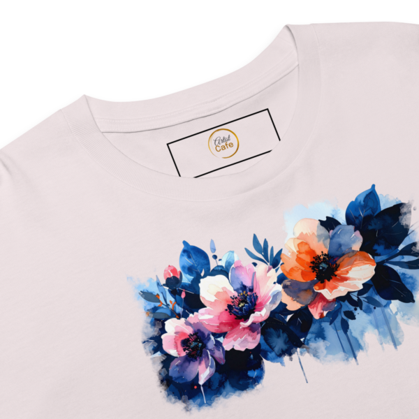 Women’s watercolor flowers crop top